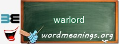 WordMeaning blackboard for warlord